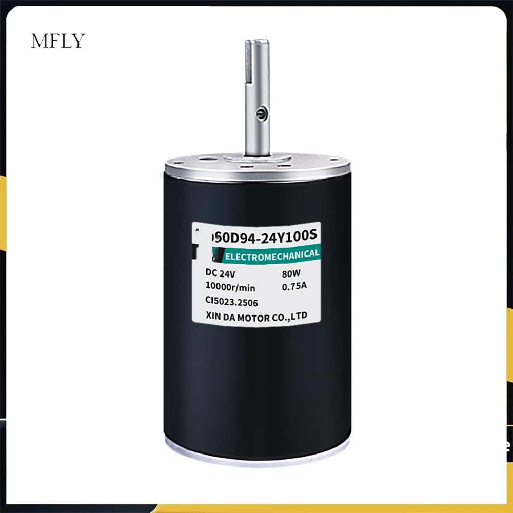 60D94  Dc High Speed 80w Micro 12v24v Double Output Shaft 10000 Turn Forward And Reverse Motor