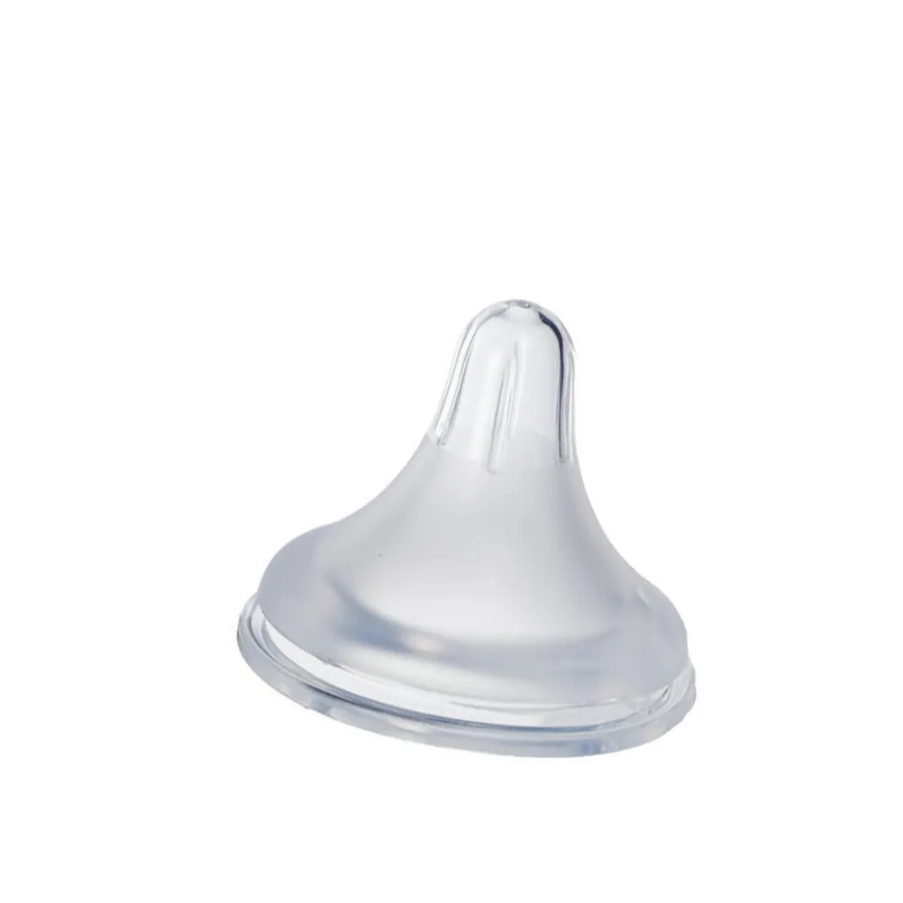 

2 шт. силиконовые соски с широким горлышком для прорезывания зубов у младенцев, мягкие, безопасные, гладкие