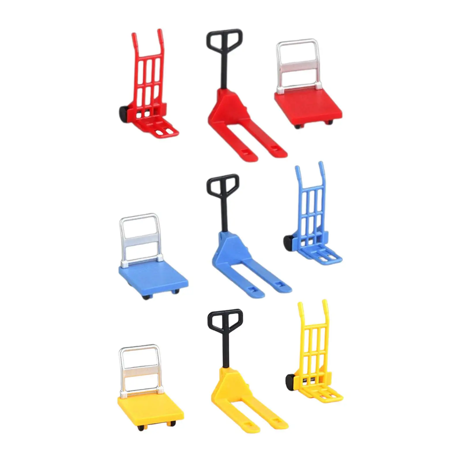 

Dollhouse Traffic Toys Miniature Outdoor Vehicle Set Heavy Duty Model Accessory for 1 12 Scene Decor