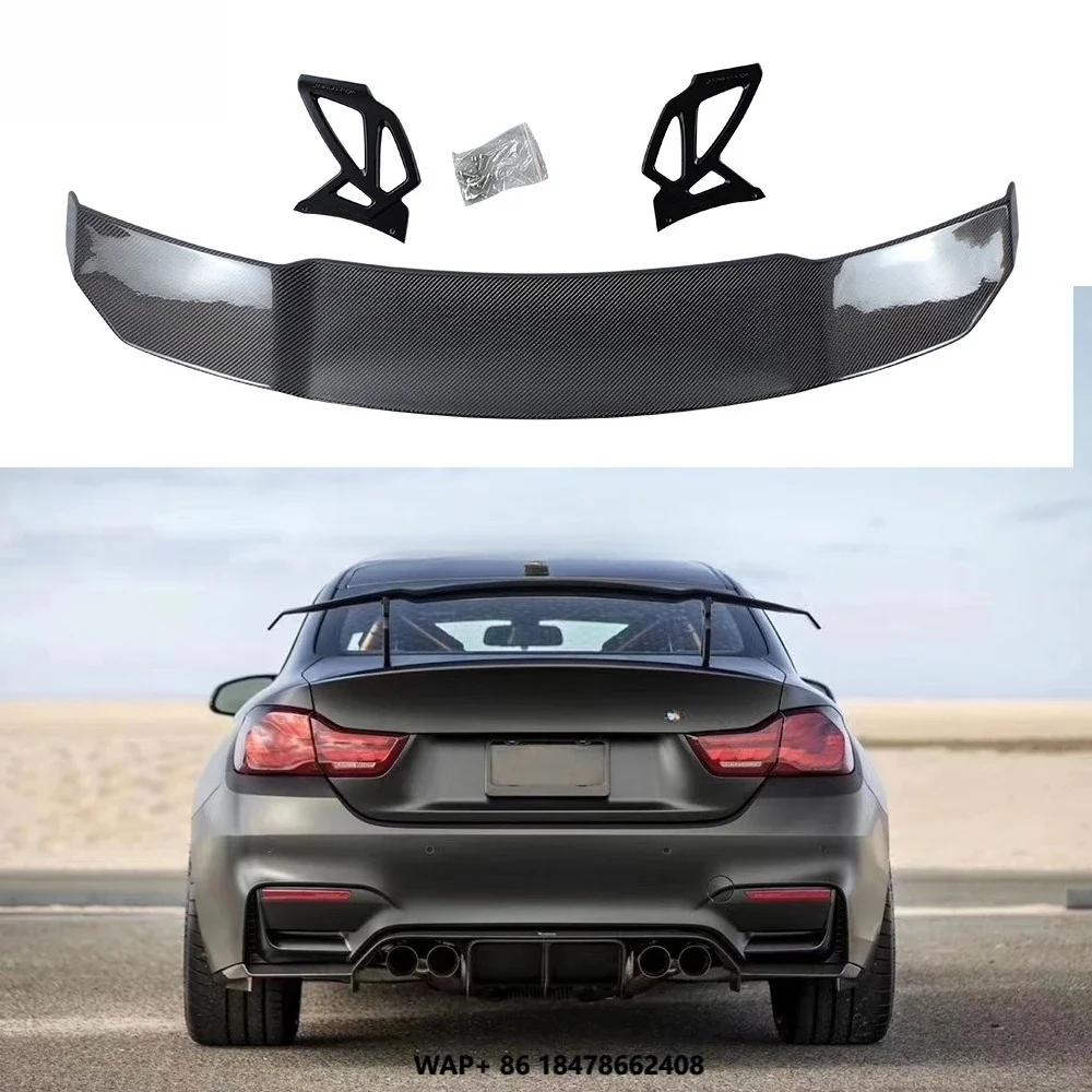 Carbon Fiber V Style Racing Sedan Universal Wings for   for Benz for  Sedan Model Tail Trunk Rear Wing Spoiler