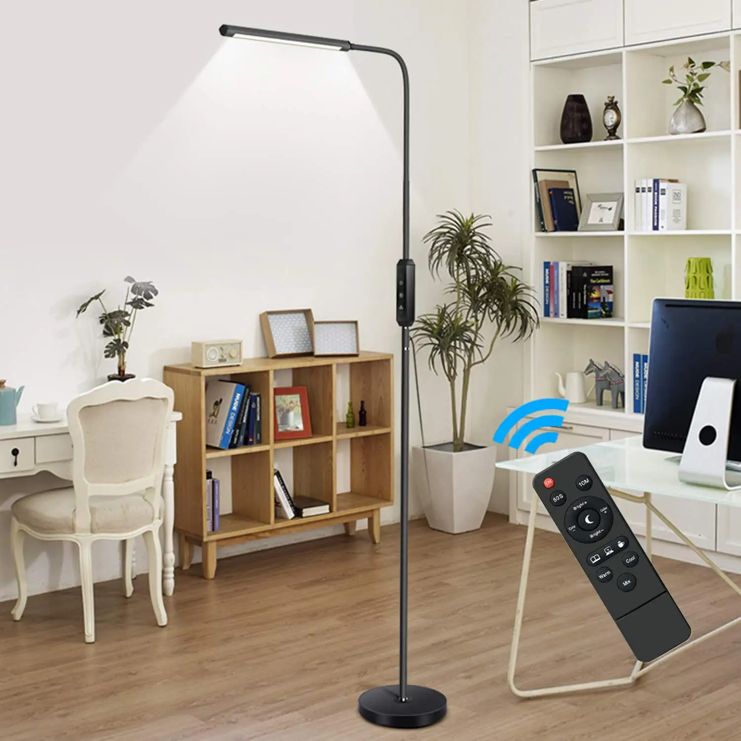 

LED Floor Lamp,Touch Standing Lamps with 5 Brightness Levels & 5 Colors Temperatures,10W Dimmable LED Floor Light with for Room