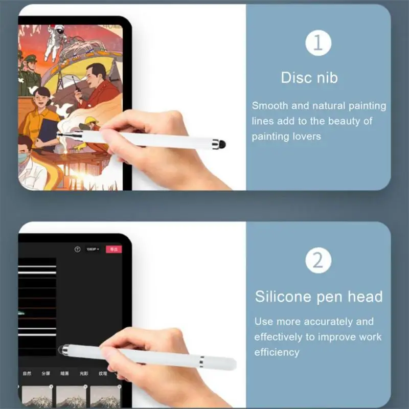 Universal 2 in 1 Stift für iOS Android Touch Pen Zeichnung kapazitiven Bleistift für iPad Tablet Smartphone