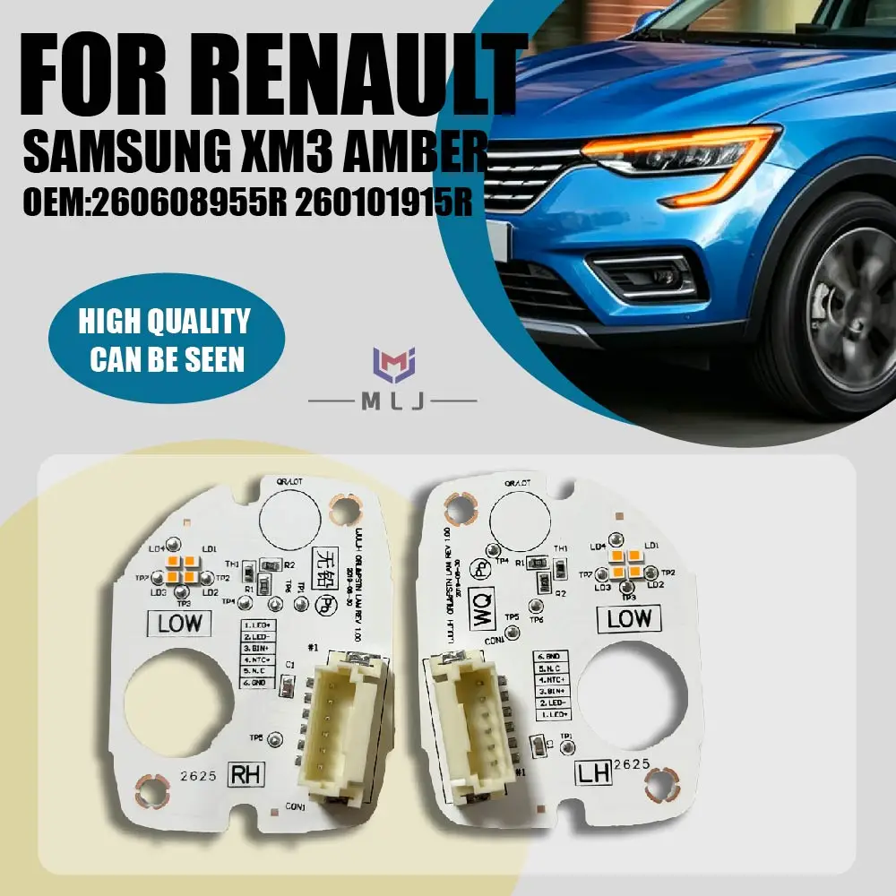 amber-led-angel-eye-light-drl-chip-headlight-daytime-running-lamp-chip-for-renault-samsung-xm3-2021-2025-260608955r-260101915r