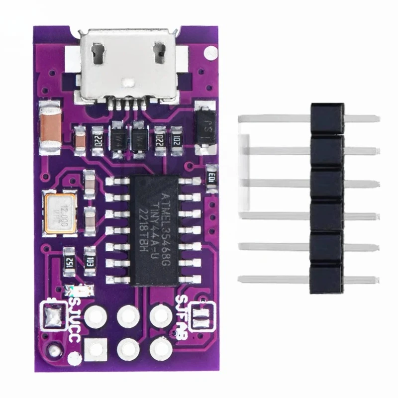 Micro USB Tiny AVR ISP ATtiny44 ATTiny45 ATTiny85 USBTinyISP Programmer Module  IDE Bootloader ISP Microcontroller 5V