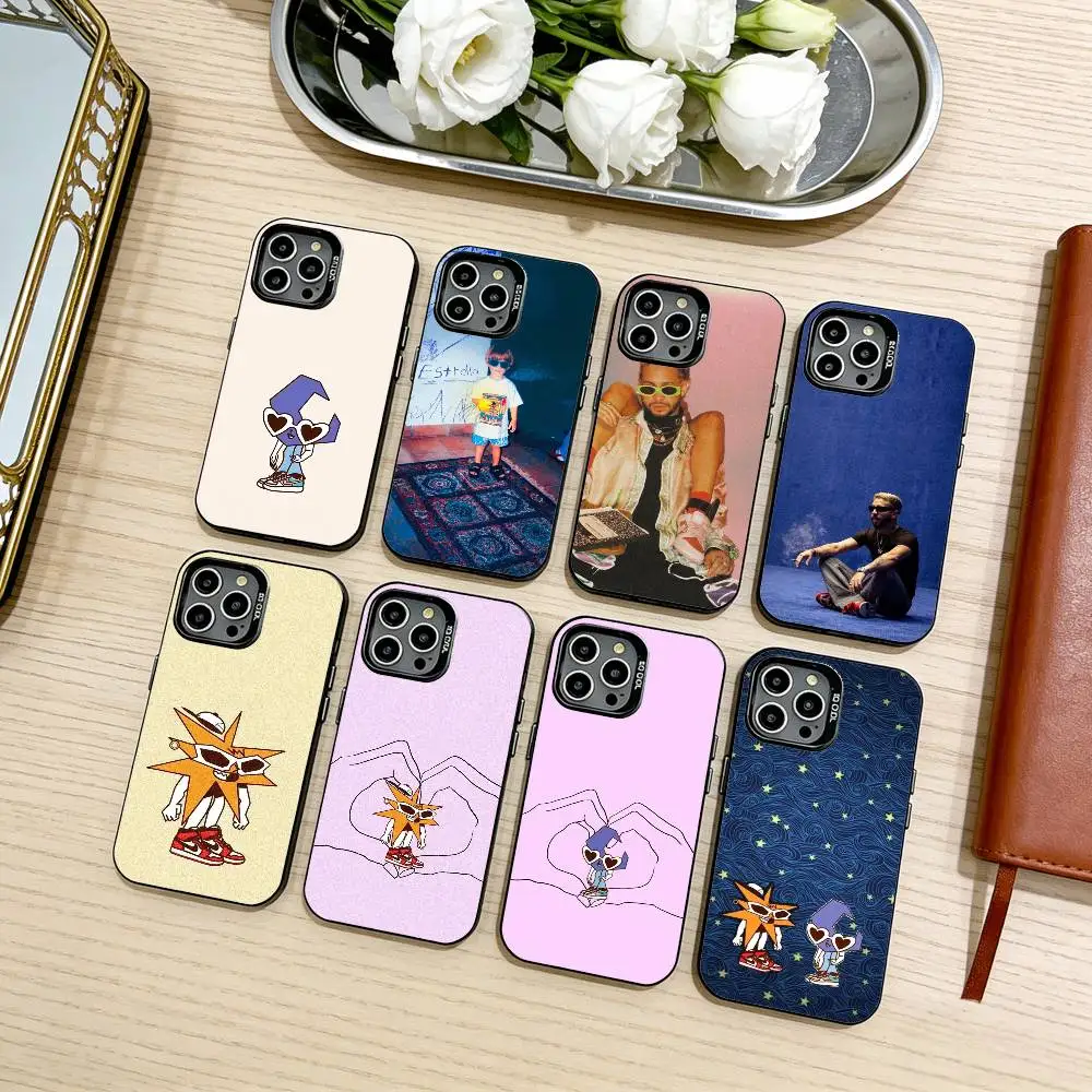 

Singer M-MORA E-ESTRELLA Phone Case For iPhone17,16,15,14,13,12,11 Plus,Pro Max Black Candy silver phone case