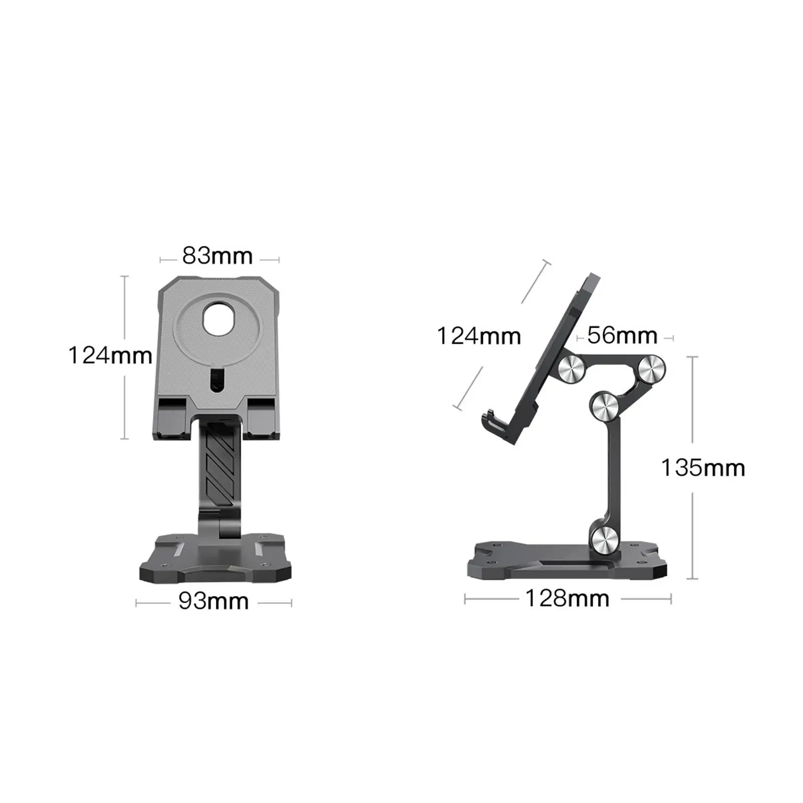Tafeloplaadstandaard Desktop - Standaard Opvouwbaar DraadloosVerstelbaar voor meerdere apparaten