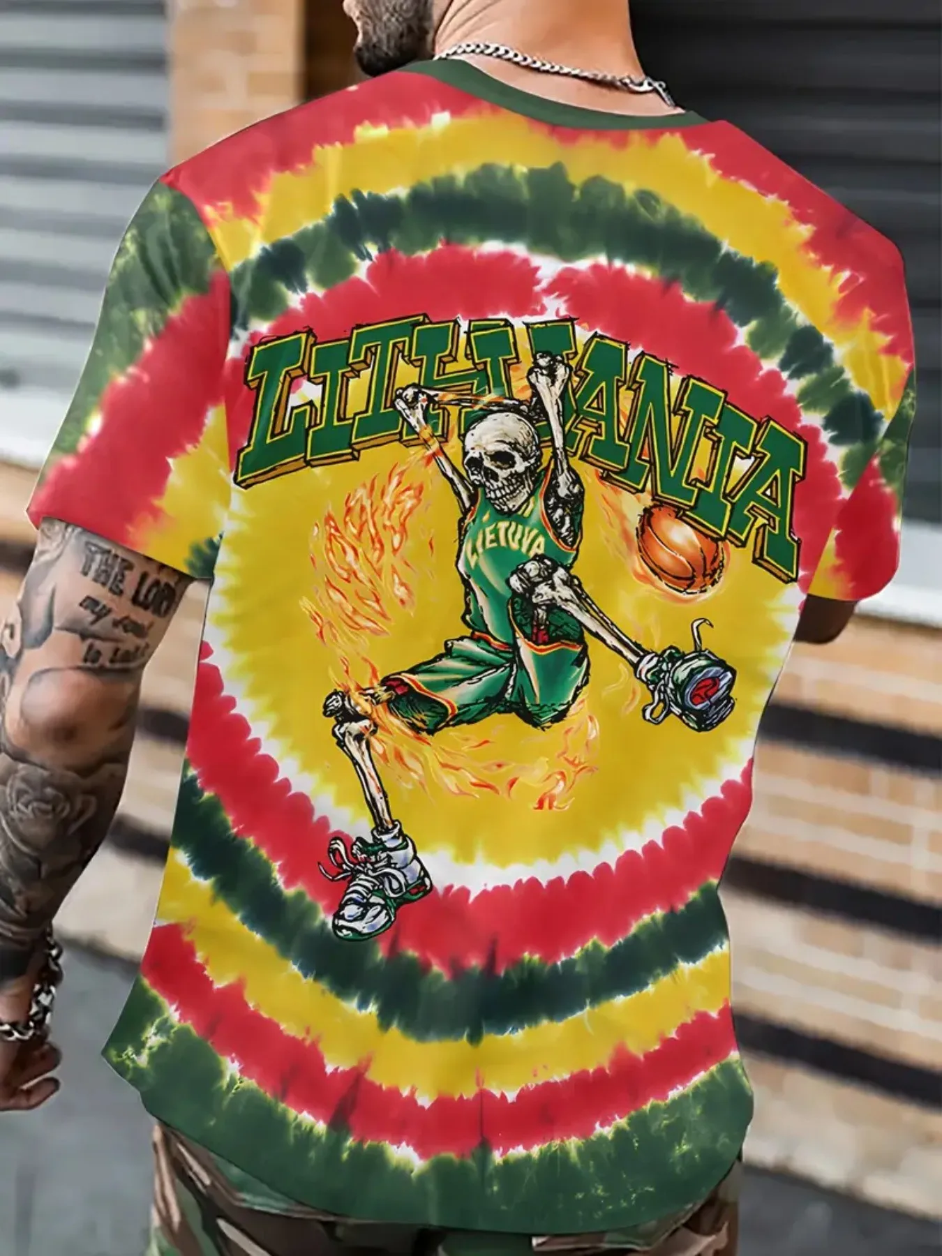 

Мужская футболка больших размеров с рисунком - футболки с дизайном баскетбольного пламени Литва, легкая повседневная повседневная рубашка для любителей спорта, топы