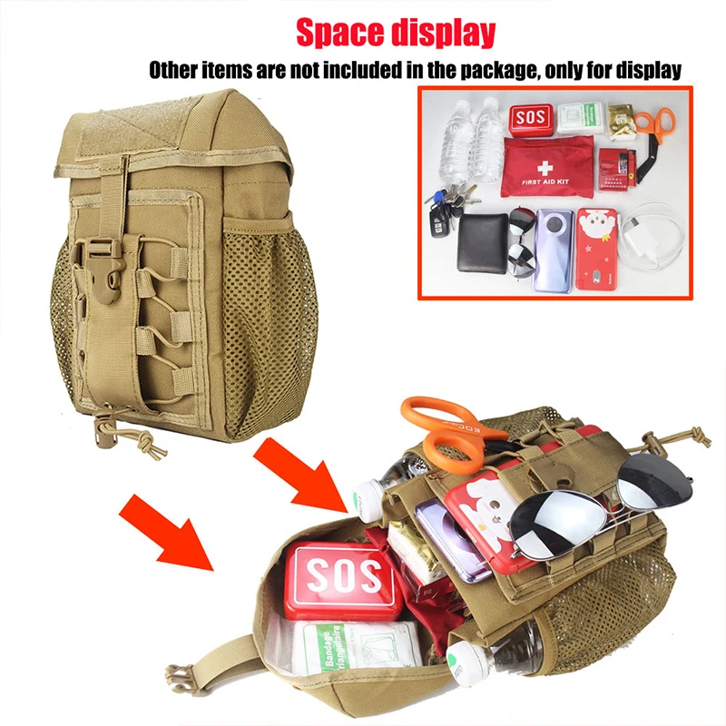 Military Molle Tactical Waist bag Portable Men Shoulder Bag EDC Tool Bag Outdoor Hunting camping Survival Emergency Medical Bag