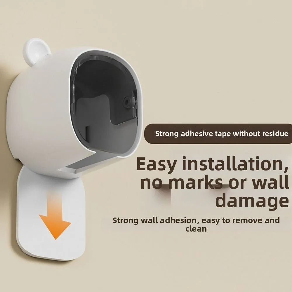 New Dustproof Toothbrush Holder Flip-top Wall Mounted Toothbrush Rack Toothbrush Storage Box