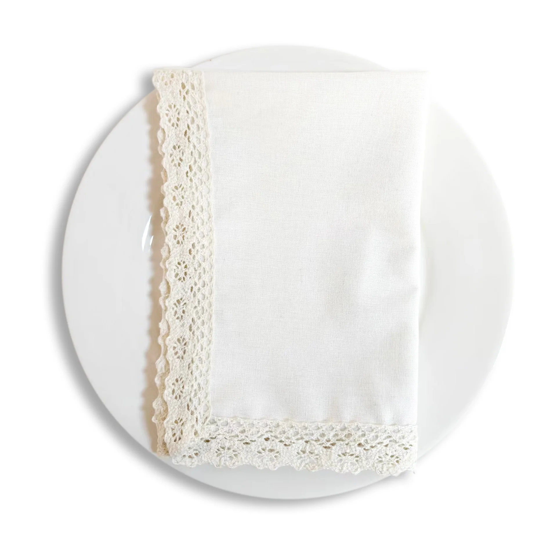 Natural Cloth Napkins 12pcs Linen Cotton Dinner Napkins - Reusable Napkins Perfect Table Napkins for Family Dinners, Weddings