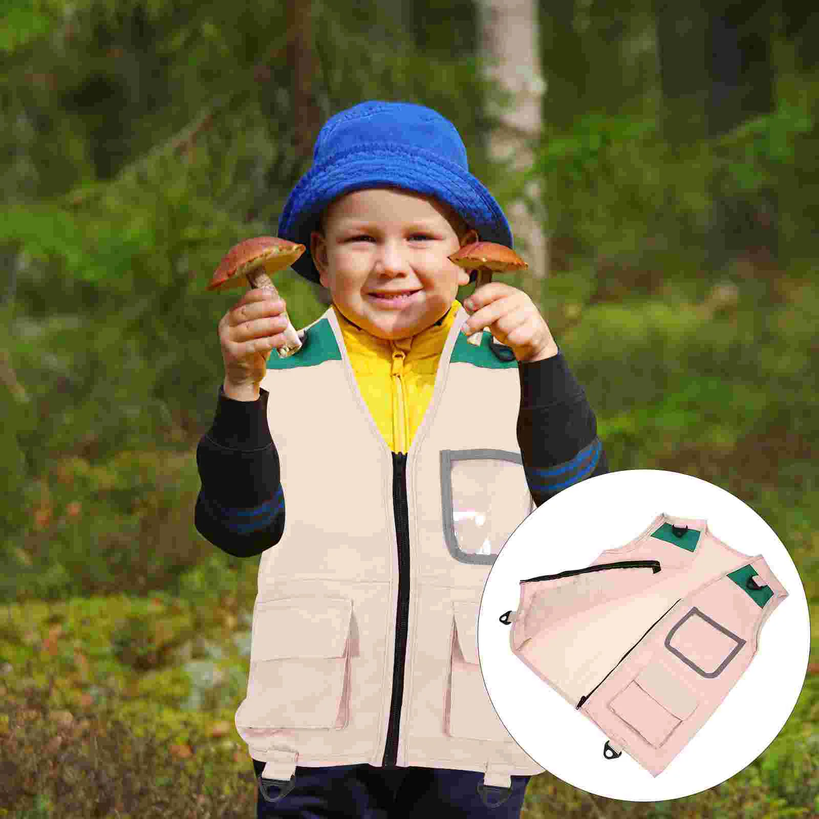 

Outdoor Adventure Vest Kids Costume Camping Explorer Children Clothing Wear-resistant