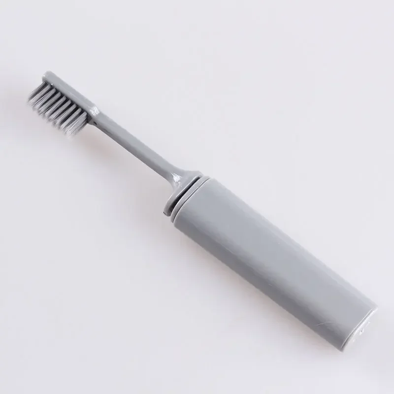 2024 New Portable Compact Bamboo Charcoal Folding Toothbrush Fold Travel Camping Hiking Outdoor Foldable Teethbrush Easy To Take