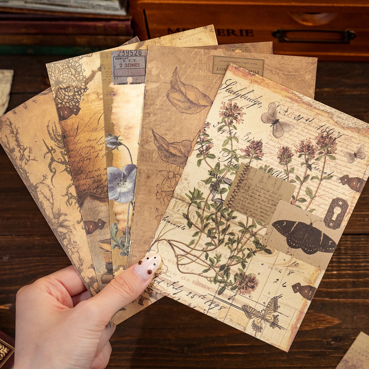 Mr.Paper 1 كتاب خمر نمط دفتر مجموعة الذهب احباط لوحة الكتابة ل الملاحظات اليومية تدوين أوراق القرطاسية الورقية الرجعية #3