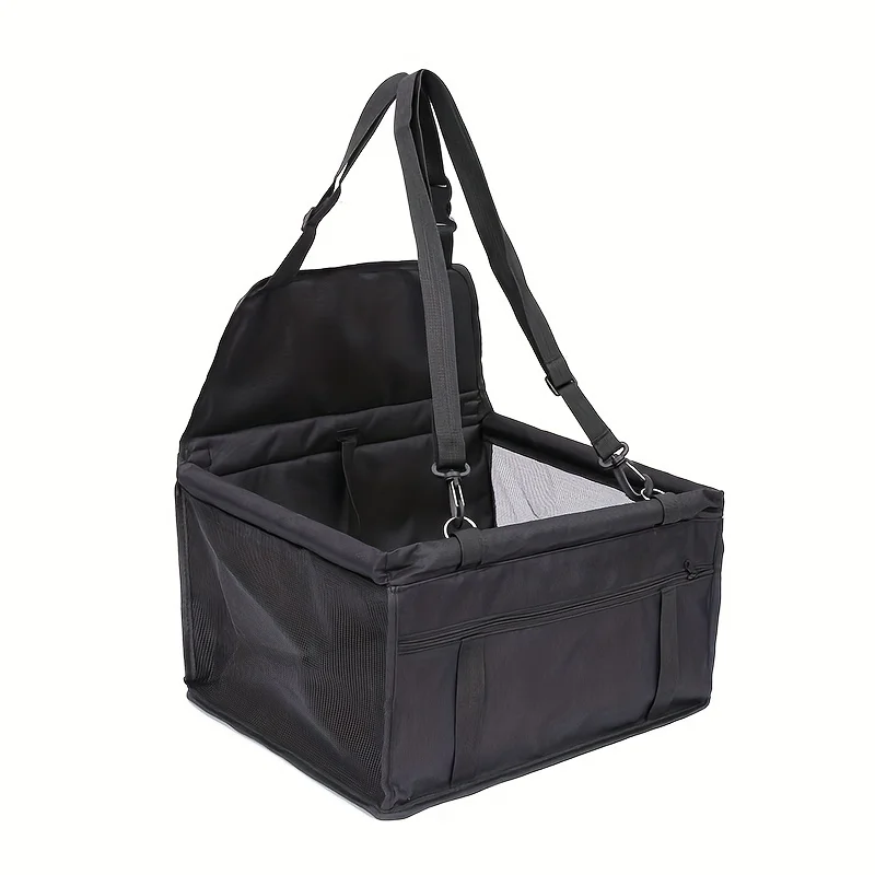 

1PC Car Dog/Cat Seat Cushion Hanging Bag Travel Dog Car Seat Dog Travel Cage Accessories Large Capacity Car Pet Bag Black