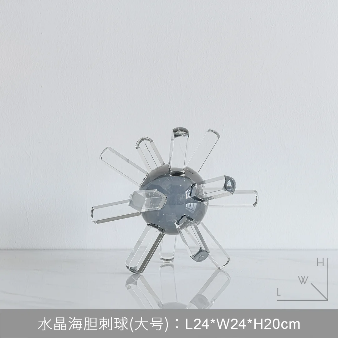 Crystal sea urchin home furnishings, premium light luxury living room, TV cabinet, model room, soft decoration, wine cabinet, of