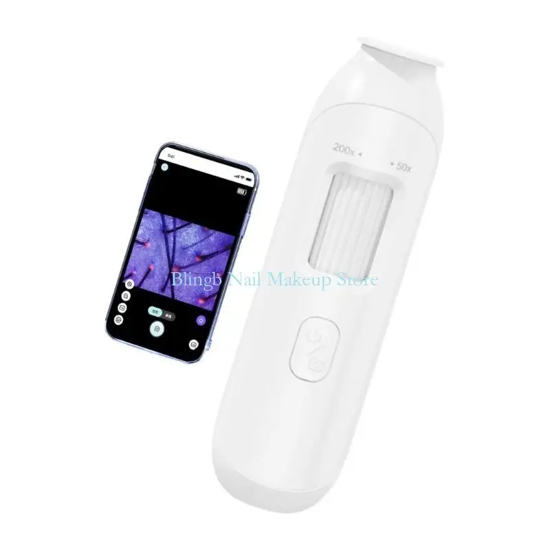 28TA محلل جلد فروة الرأس متعدد الوظائف مع اتصال واي فاي كاميرا عالية الوضوح للعناية بفروة الرأس تكبير 50x-200x #2