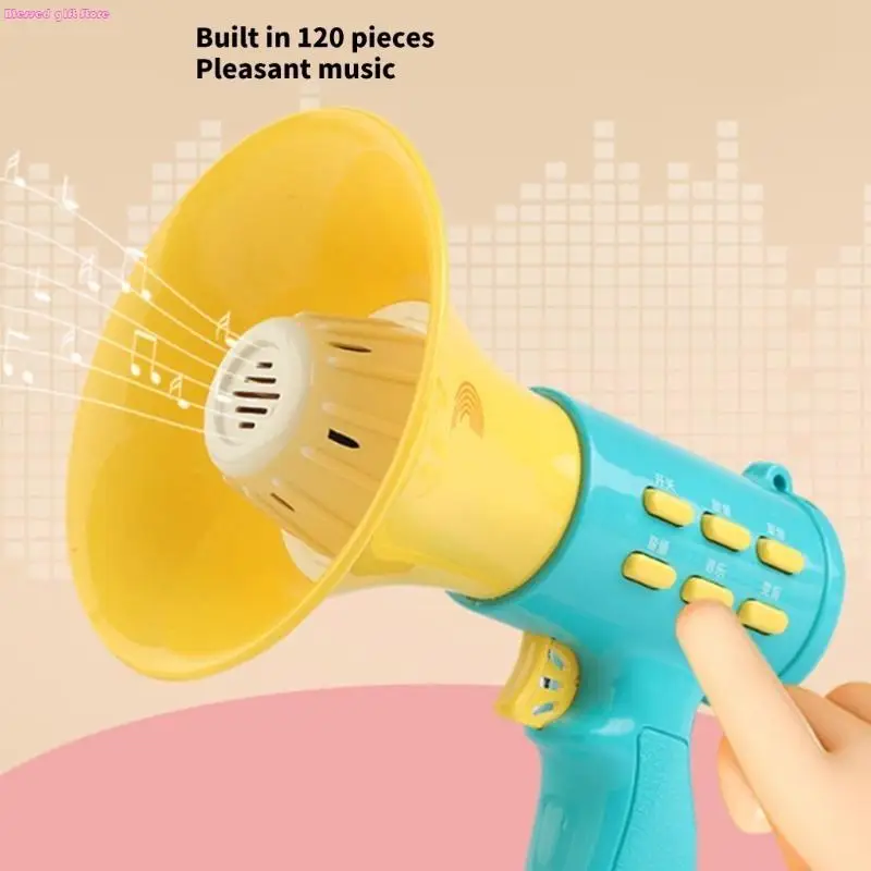 لعبة مكبر صوت للأطفال متعدد الألوان D0JC عملية بسيطة وتسجيل صوتي تتميز بأنها مناسبة للسفر