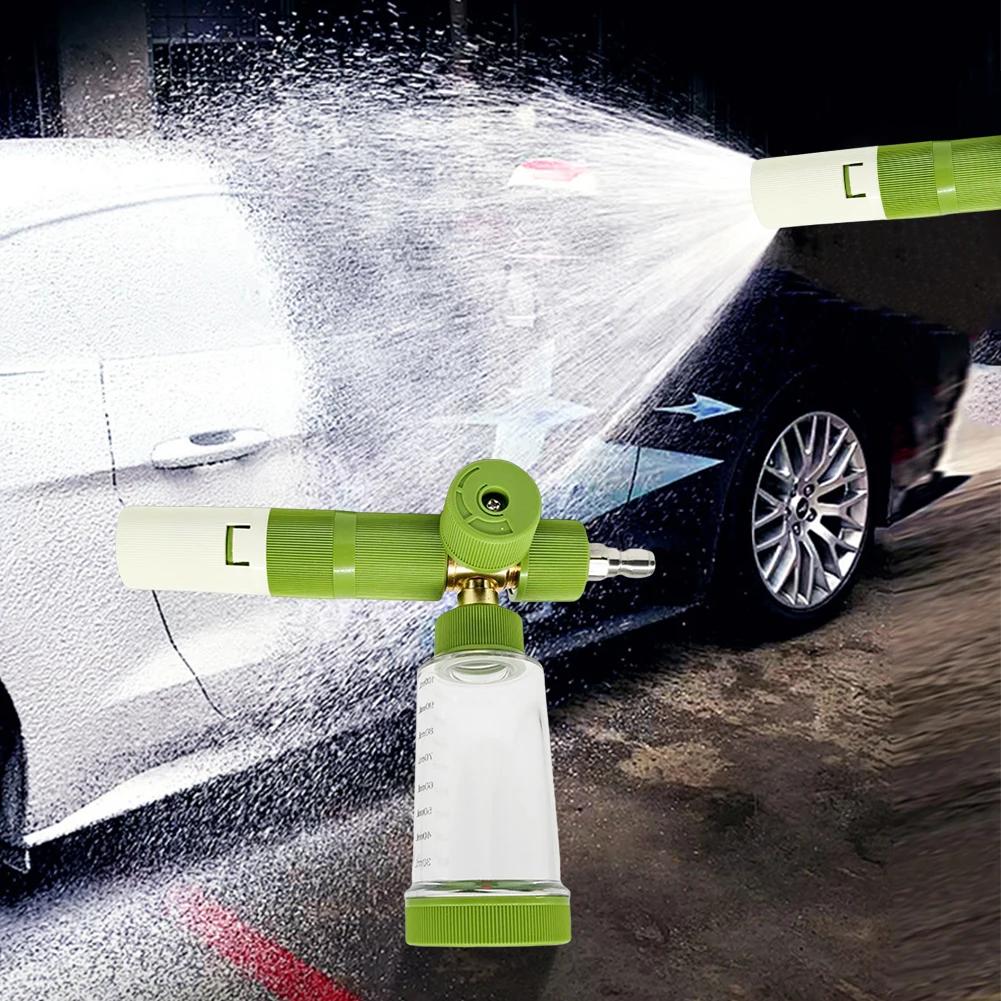 100ml Pressure Washer Gun with 1/4 Inch Quick Connector Car Wash Foam Sprayer Adjustable Foam Spray Pot for Car Wash