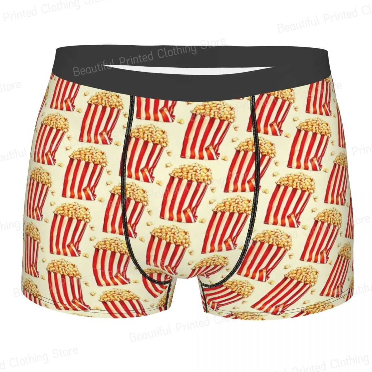 

Popcorn Pattern Man's Boxer Briefs Highly Breathable Underpants High Quality Print Shorts Birthday Gifts