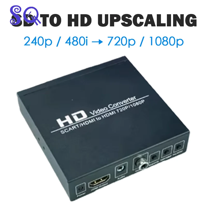 SCART RGBS To HDMI Converter Box Standard Definition To High Definition Suitable For Arcade Cbox 0r Various Low-Resolution PCS