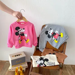 New Spring And Autumn Children's Clothing Mickey Cartoon Kids Sweatshirt Boy Girl Long Sleeved Pullover Sweatshirt Coat