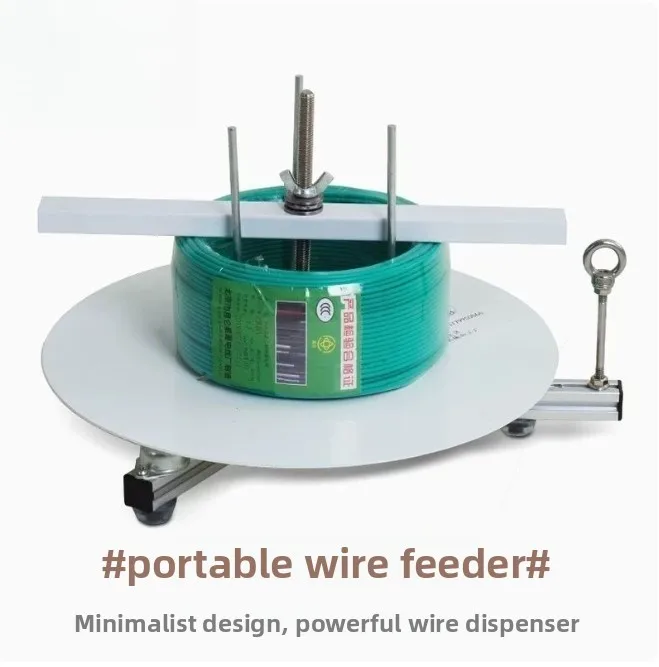Electric Wire Payoff & Stripping Machine, Multifunctional Cable Unwinding Reel Cutter for BV/RVV Cables