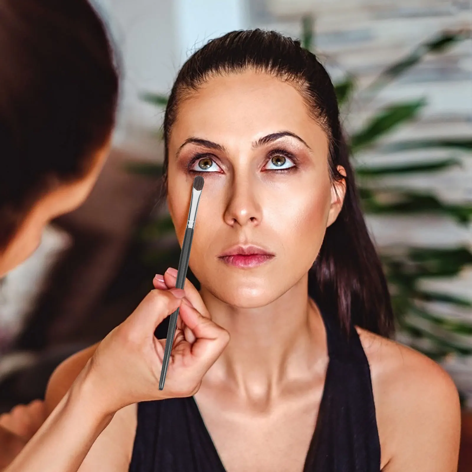 경량 아이섀도 브러쉬 세트 소녀들을 위한 부드럽고 편안한 핸들 브러쉬 간편한 클린 메이크업 적용 도구 휴대용