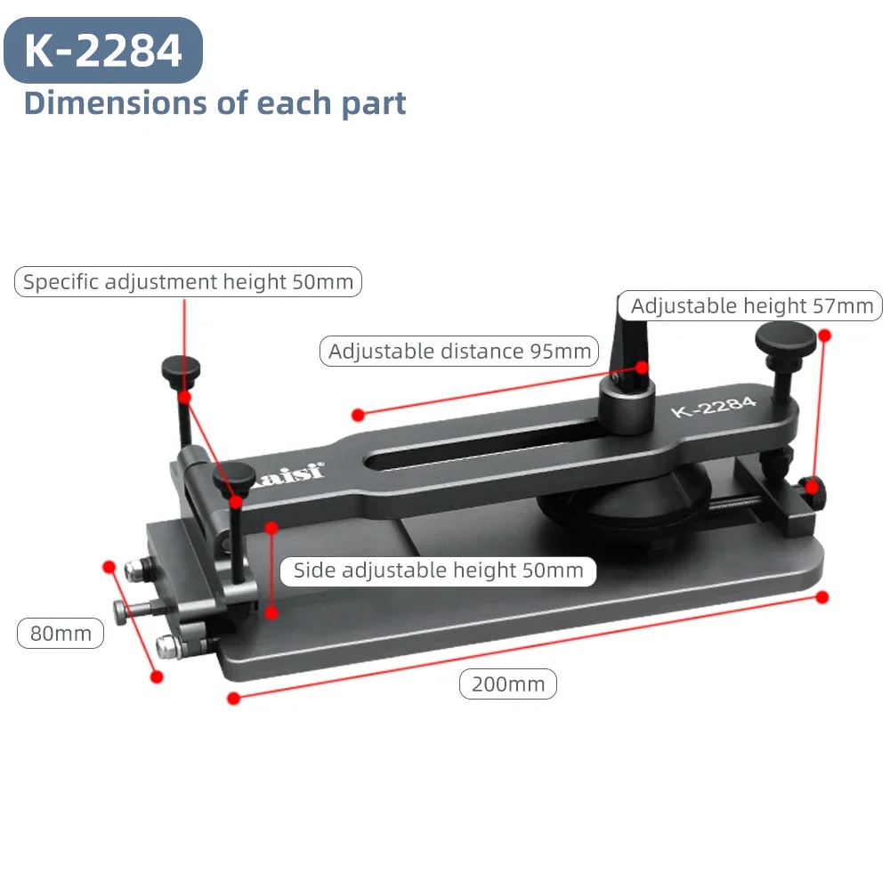 

Kaisi 2284 Universal LCD Screen Separator Repair Fixture Unheated All Mobile Phone Removal Fixture Opening Disassembly Tools NEW