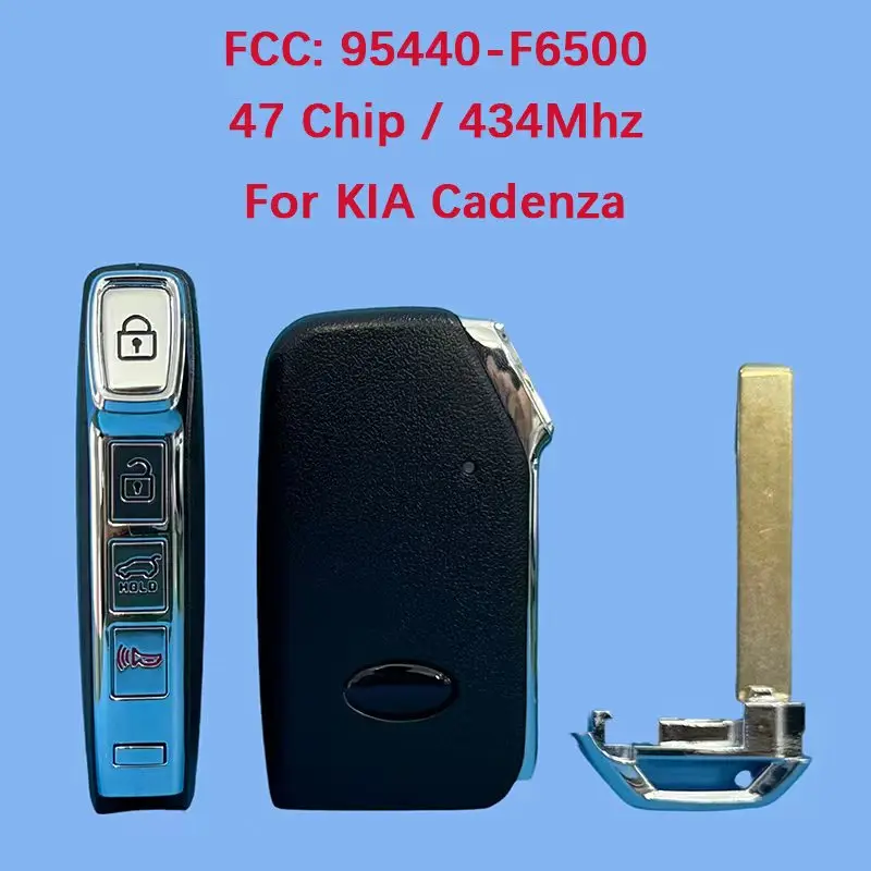 

CN051106 послепродажного обслуживания, 4 кнопки, умный дистанционный брелок без ключа, 47 чипов, 433 МГц, 95440-F6500, для KIA 2020