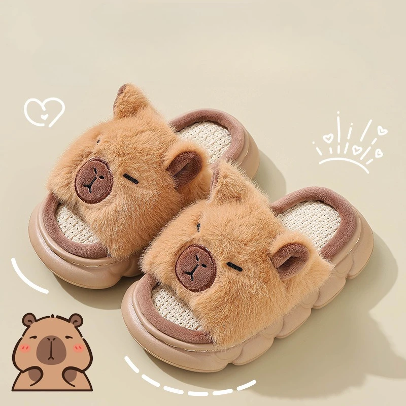Dolphin slippers children's sandals 2026 summer linen floor shoes indoor breathable home slippers anti slip cartoon slippers - view 4