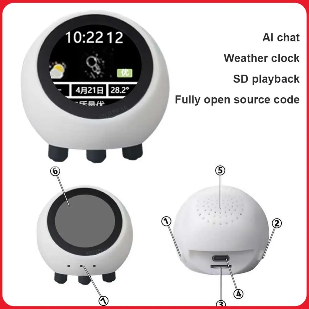 aiボイスチャットロボット128インチlcdスクリーンスマートデスクトップロボット多機能esp32-s3開発ボード（家庭、オフィス、学校用）