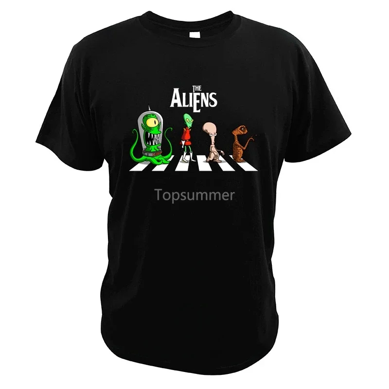 

Alien T Shirt Et American Science Fiction Extraterrestrial Film Creative Design On Abbey Road Eu Size T-Shirt