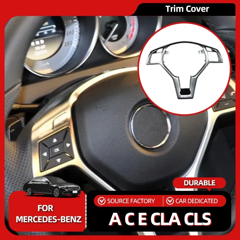 

Interior Mouldings Ruili52 Car Steering Wheel Frame Trim Cover For Mercedes BENZ A C E CLA CLS GLA Class W176 W204 W212 C117 Car