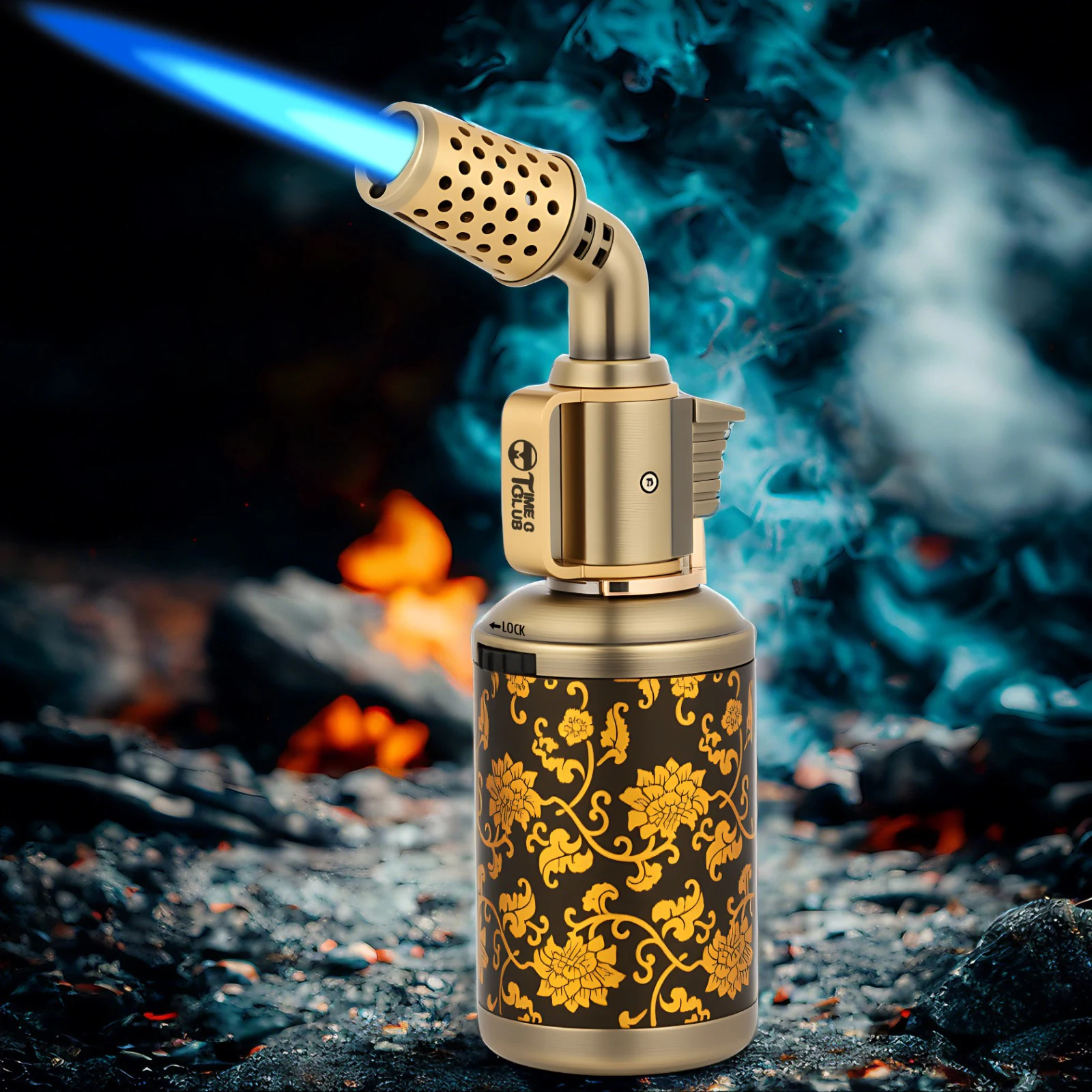 

Бутановая горелка, кухонная зажигалка премиум-класса, предохранительный замок, ветрозащитная зажигалка, регулируемое пламя, кухонный инструмент, выпечка, кемпинг на открытом воздухе