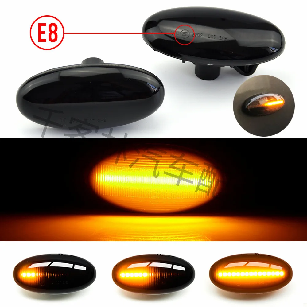 

Suitable for Mazda 2 3 5 6 BT-50 MPV fender edge lights, side turn signals, yellow flowing water indicator lights