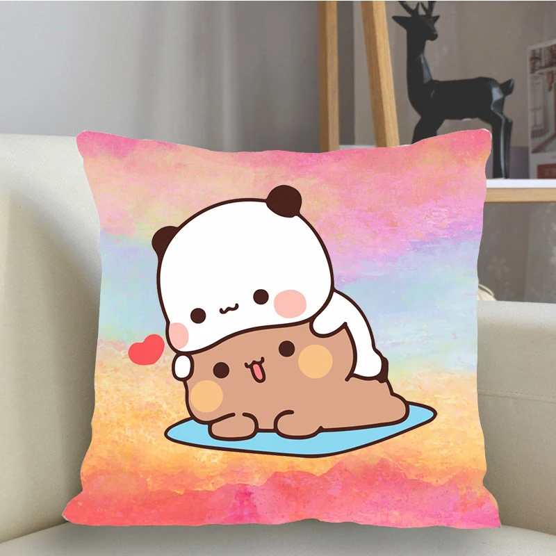 Cute Cartoon Bubu Dudu Print Pillow Case Panda Bear Living Room Pillow Covers Home Decoration Sofa/Bed Cushion Cover 45x45cm