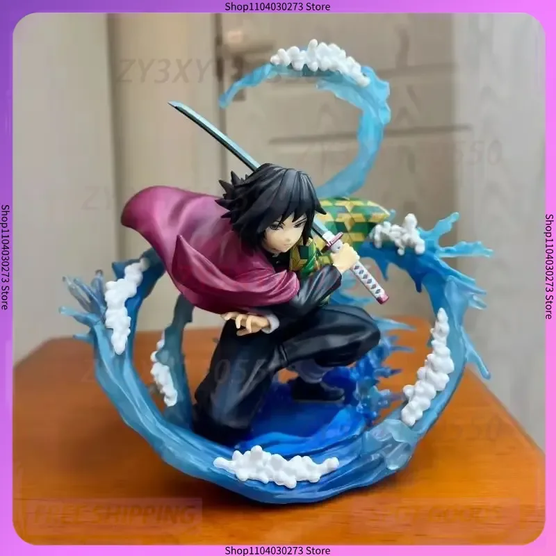 

Demon Slayer Zero Tomioka Giyuu 17cm Anime Action Figure PVC Collection Model Toy Kimetsu No Yaiba Desktop Ornament Gift