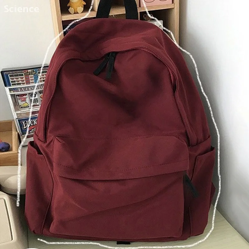Fashionable Canvas Large Capacity Backpack Anti-theft Single Shoulder Backpack For Teenagers