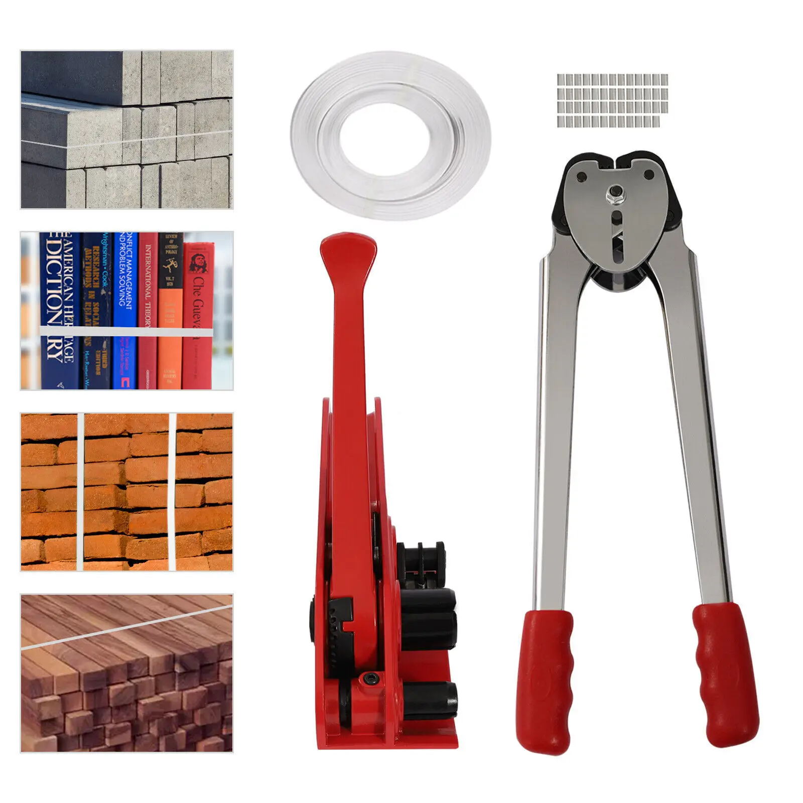 Strapping Tensor Baler Grupo Máquina de Embalagem Seladora Kit de Ferramentas de Bandagem Resistente ao Desgaste