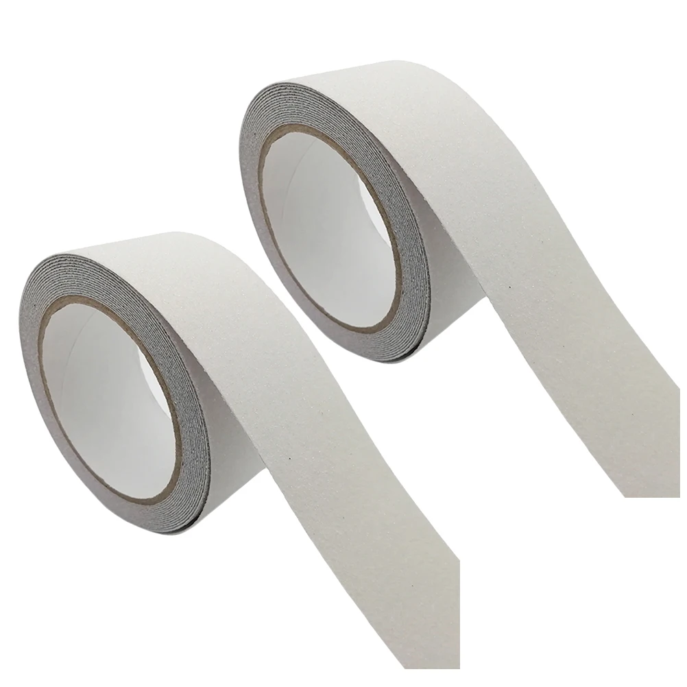 

2pcs Anti Strips 5cmx5m Non Strips Waterproof Bath Safety Stickers Non slip Treads Transparent No Residue