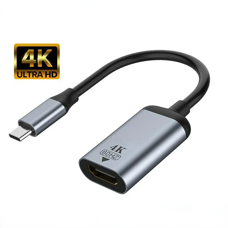 Convertisseur vidéo USB C Thunderbolt3 type-c vers 1080P VGA 4K @ 60Hz HDTV/Mini câble adaptateur DP/DP pour moniteur d'affichage pour ordinateur portable Macbook