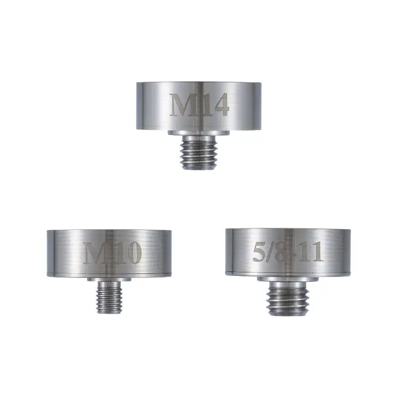 Actualice su amoladora angular con adaptador X-Lock; Discos de pulido y broca de núcleo compatibles con rosca M14 o 5/8"-11.