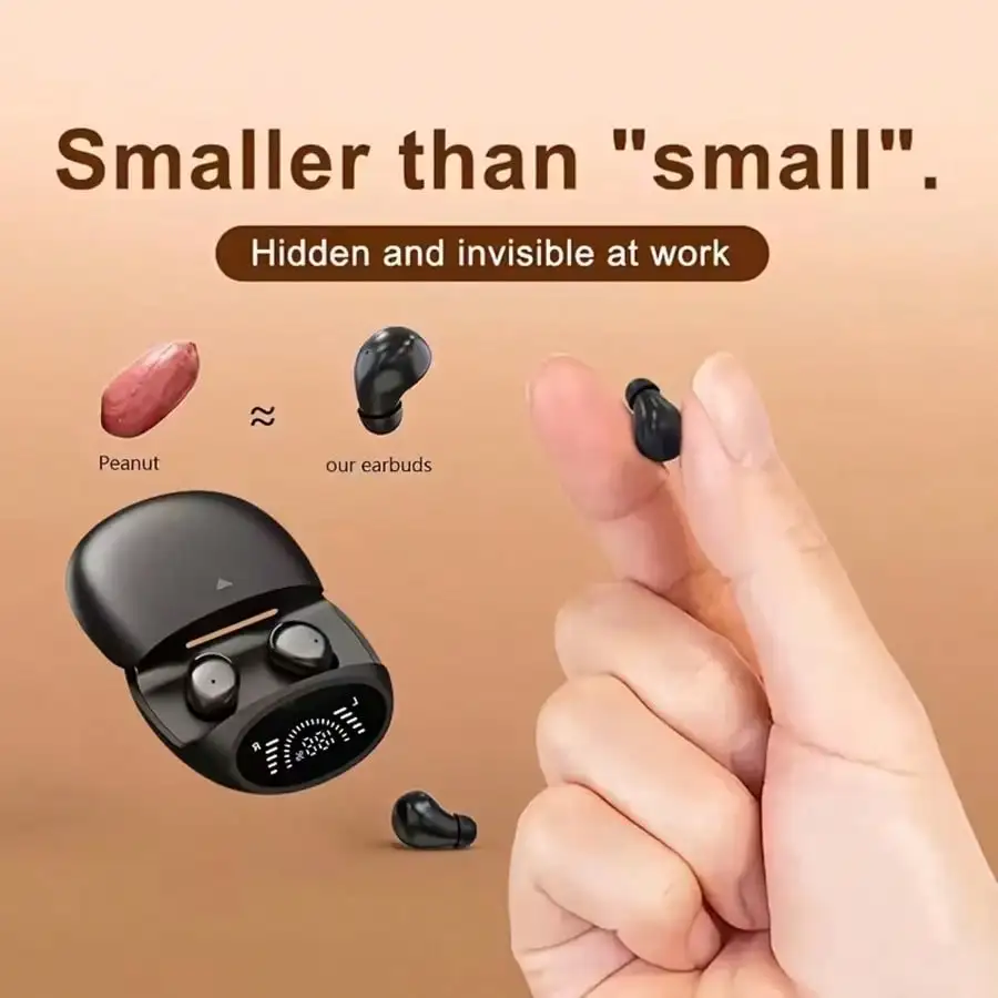 New Wireless Earbuds With Sliding Cover, Unisex Mini Earphones Compatible With All Smartphones, Portable And Wearable view 5