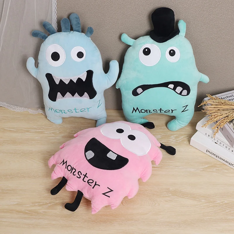 45x30cm Amazing Monster Plush Pillow Stuffed Soft Evil Plushie Halloween's Day Funny Party Decor Creative Gift For Kids Friends