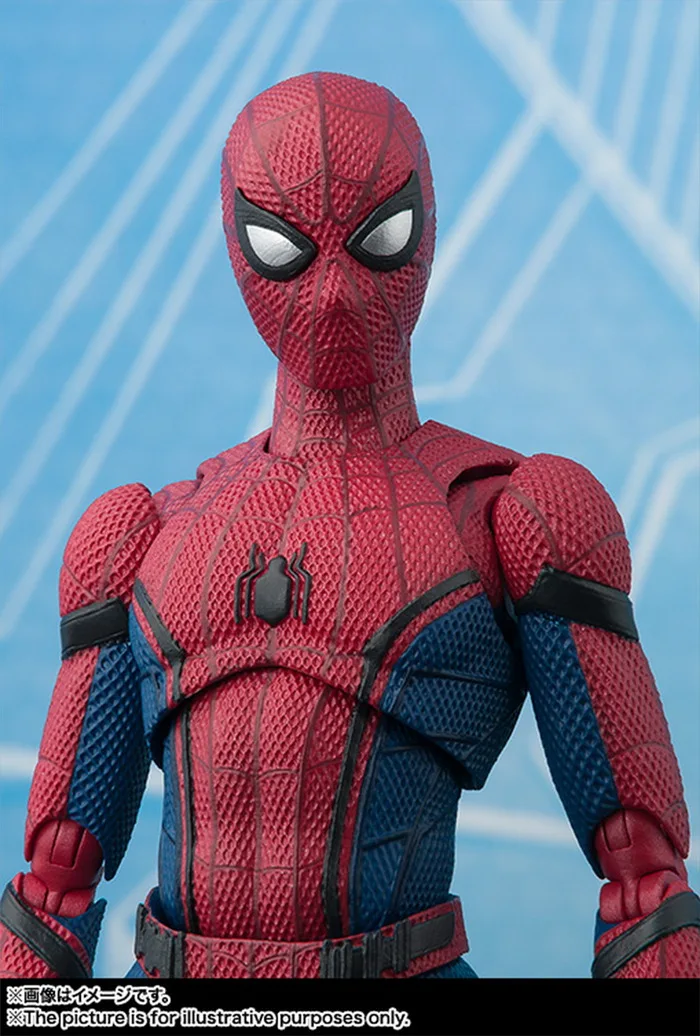 Novos brinquedos quentes marvel conjunta modelo móvel homem-aranha: baile pequeno bug de volta à escola temporada shf figura de ação boneca fãs presente