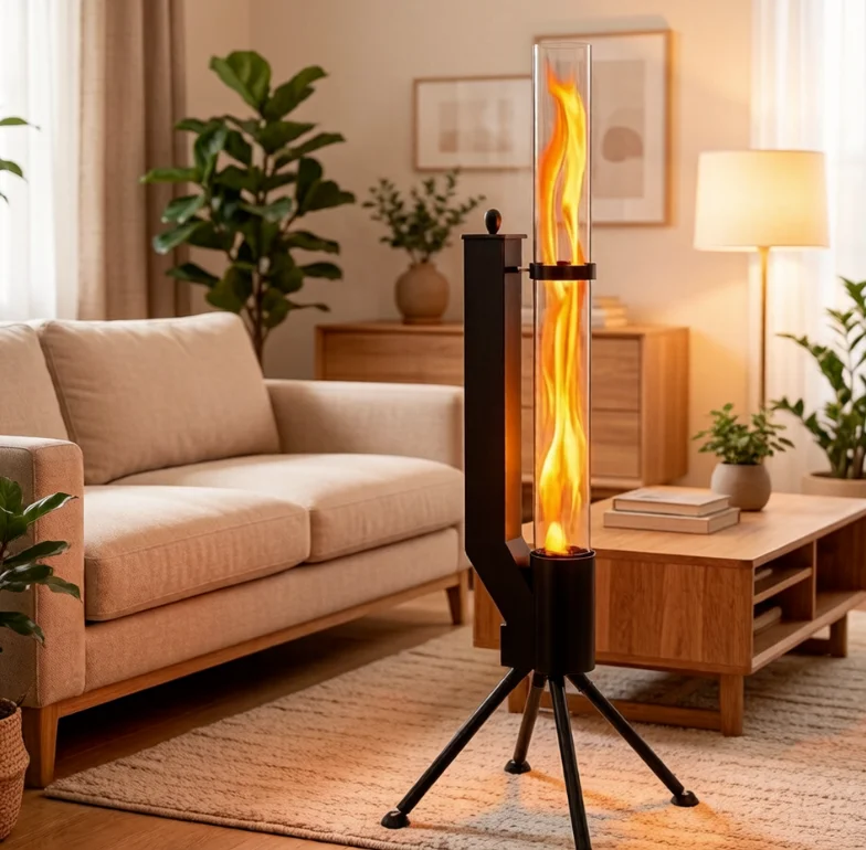 Vertical Wood Burning Stove Fire Pit 360° Steel Outdoor Patio Heater Camping Furnace 44