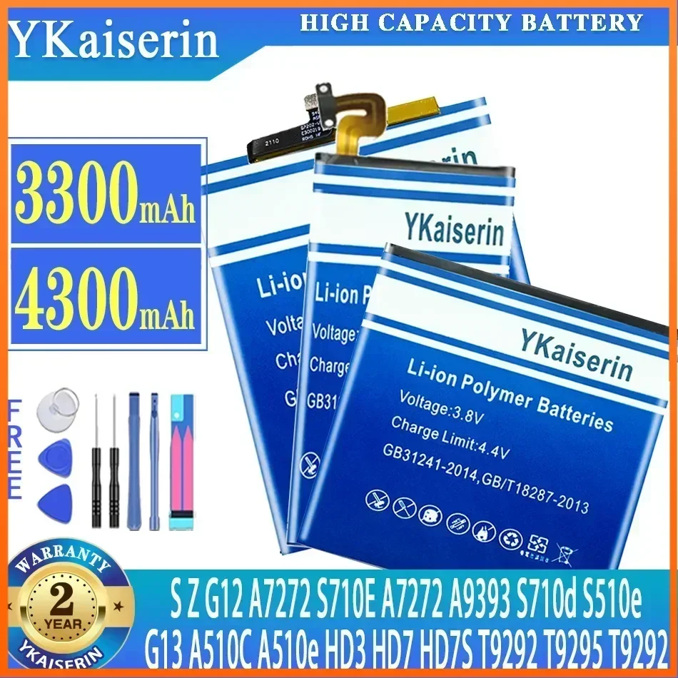 Аккумулятор YKaiserin для HTC Ocean Note U-1w U Ultra/Wildfire S G13 A510C/Incredible S G11 Desire S G12 A7272 Батареи Desire Z