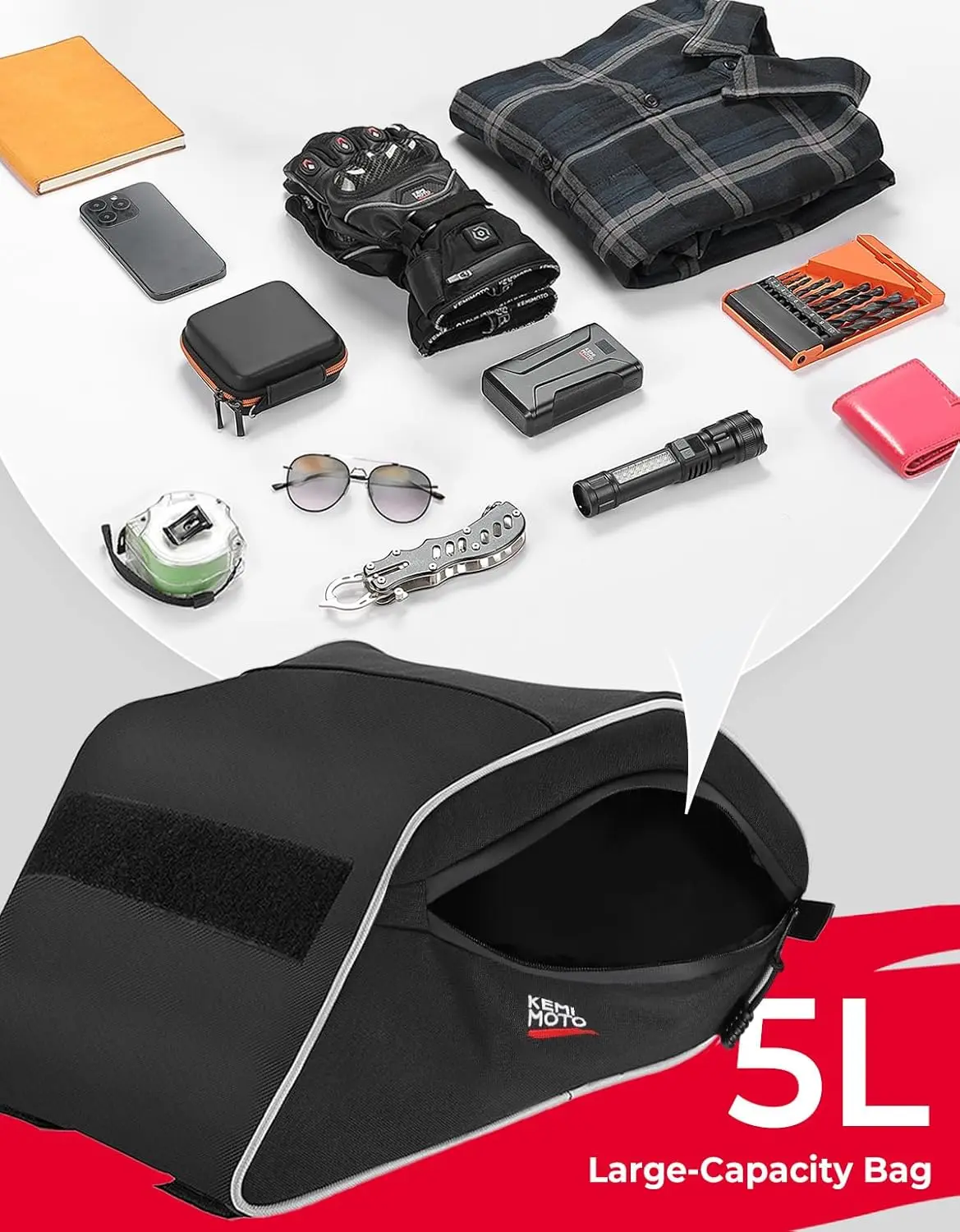 Bolsa de armazenamento para console UTV compatível com modelos Polaris General 1000/4 e XP 1000 de 2016 a 2025