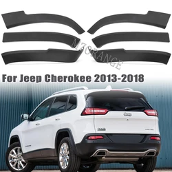 Car Wheel Eyebrow Trim Fender for Jeep Cherokee 2013 2014 2015 2016 2017 2018 Wheel Arch Rubber Protector Auto Car Accessories