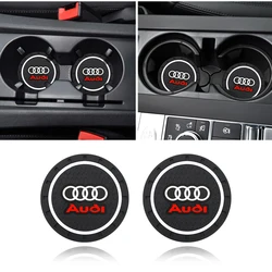 Car Cup Holder Accessories Carbon Fiber Styling Water Coaster For Audi a3 a4 a5 a6 a7 a8 Q3 Q4 Q5 Q6 Q7 b8 b6 c6 8p Accessories